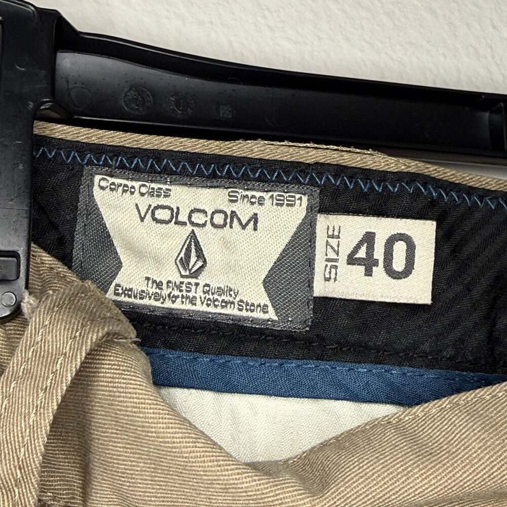 Volcom Brand Corpo Class Tan khaki Chino Shorts Size 40
